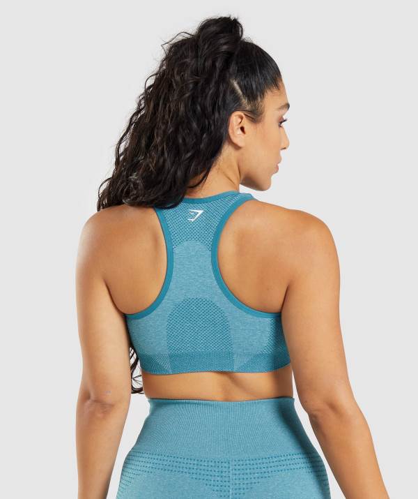 Damske Športové Podprsenky Gymshark Vital Seamless 2.0 Tyrkysové | IH9850673